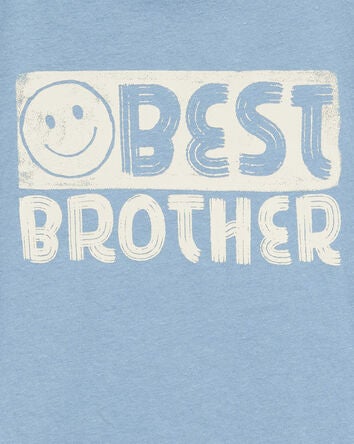 Toddler Best Brother Short-Sleeve Graphic Tee - Blue, 