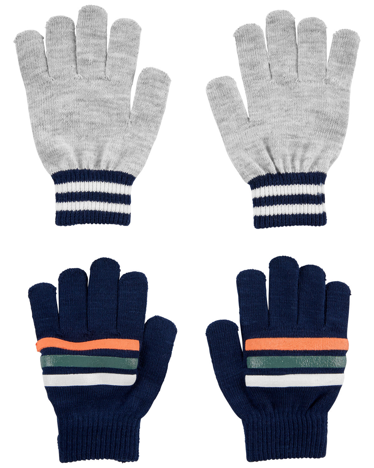 Grey/Navy Kid 2Pack Gripper Gloves