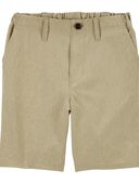 Tan - Kid Lightweight Shorts in Quick Dry Active Poplin
