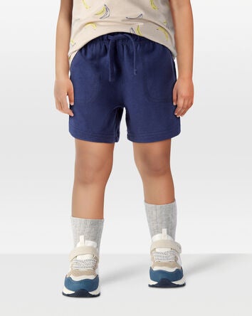 Toddler Pull-On French Terry Shorts - Navy, 