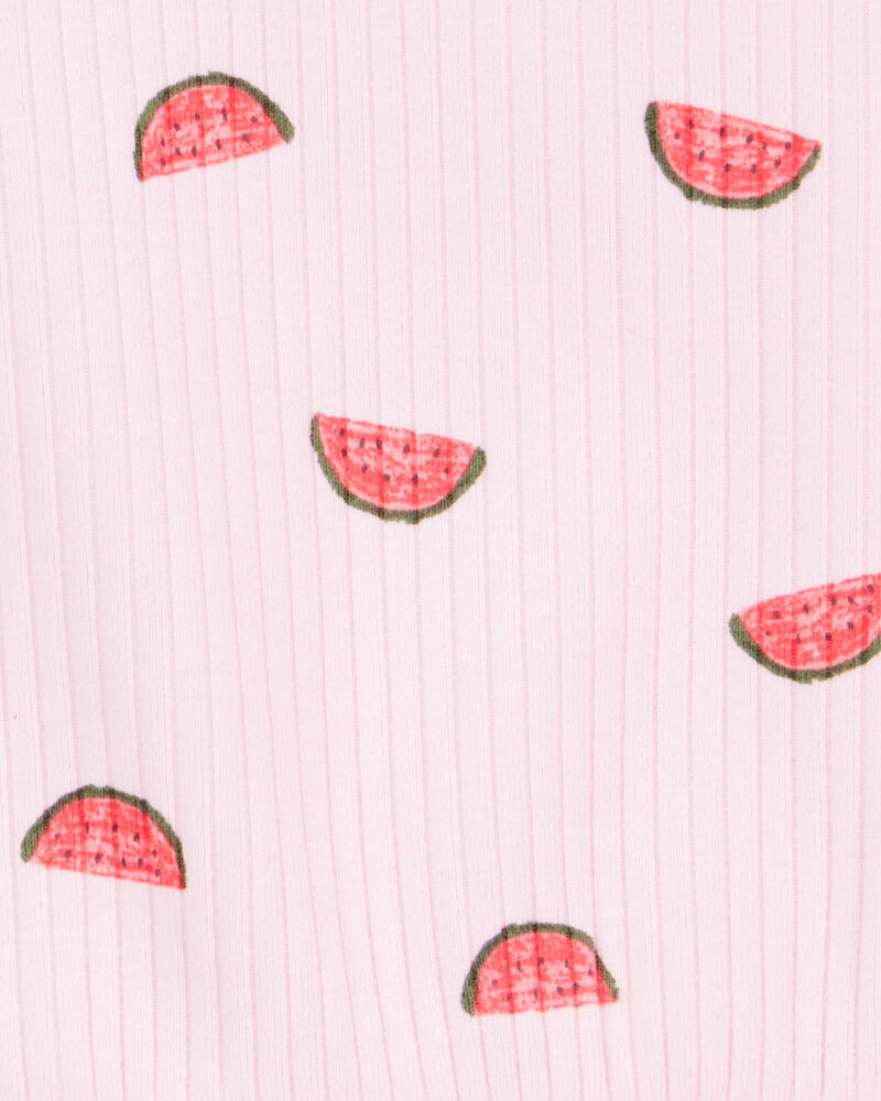 Toddler 2-Piece Watermelon Tank & Short Set - Pink, image 2 of 3 slides