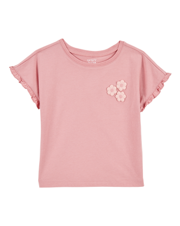Baby Short-Sleeve Fashion Top - Pink, 