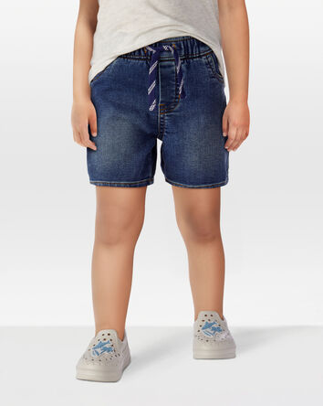 Toddler Pull-On Denim Shorts - Navy, 