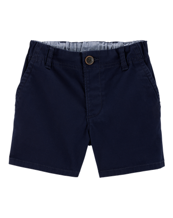 Toddler Stretch Chino Uniform Shorts - Navy, 