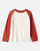 Boys Long-Sleeve Raglan Tee - Orange, image 1 of 3 slides