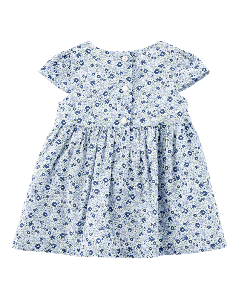 Baby Floral Print Dress and Headwrap Set, image 2 of 4 slides