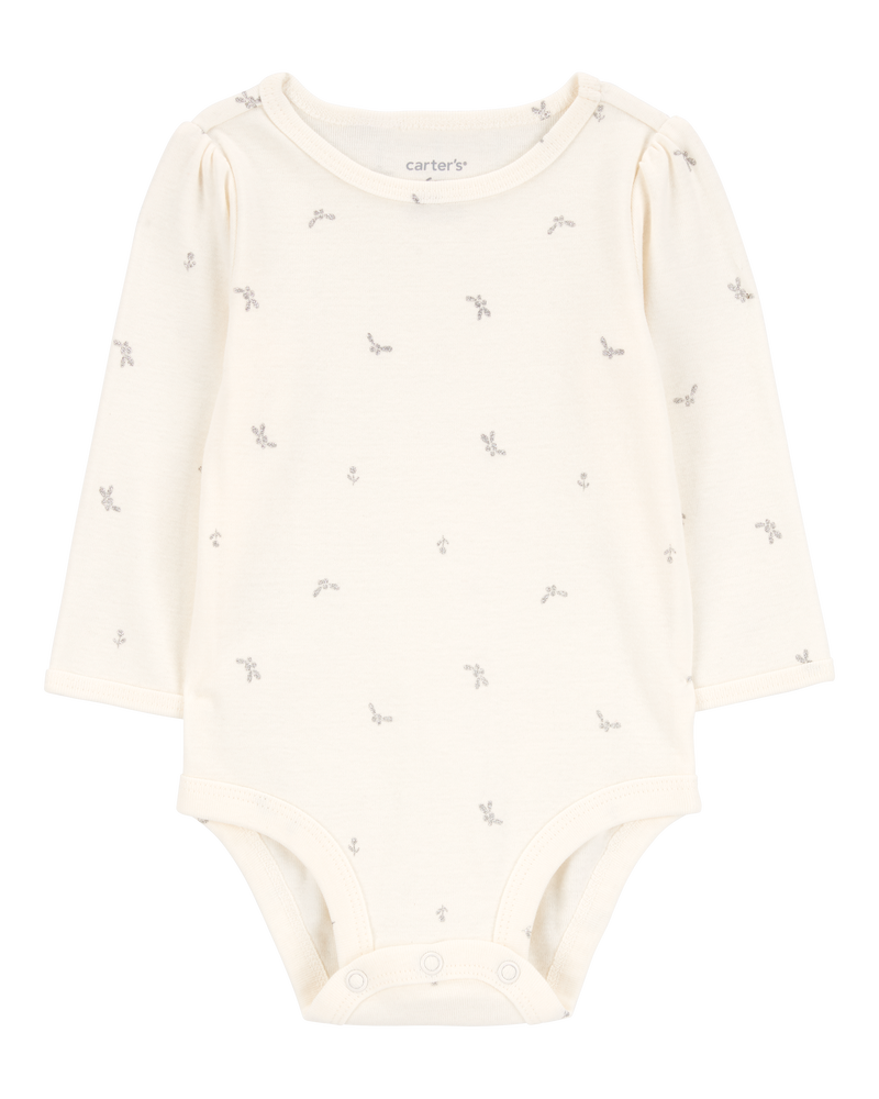 Baby Girl 2-Piece Long-Sleeve Bodysuit & Sweater Knit Jumper Set, image 3 of 6 slides