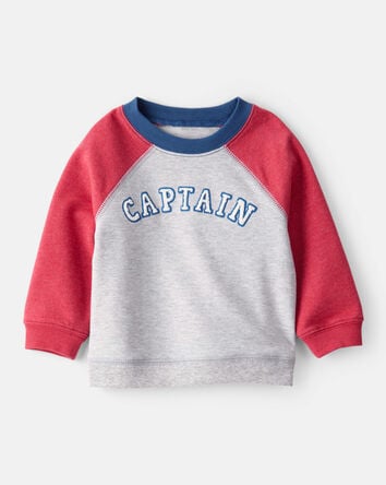 Baby Boy French Terry Long-Sleeve Pullover Sweatshirt, 