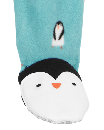 Toddler 1-Piece Penguin Fleece Footie Pajamas, 