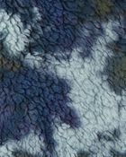 Boys Tie Dye Sherpa Knit Jacket - Navy, image 3 of 4 slides