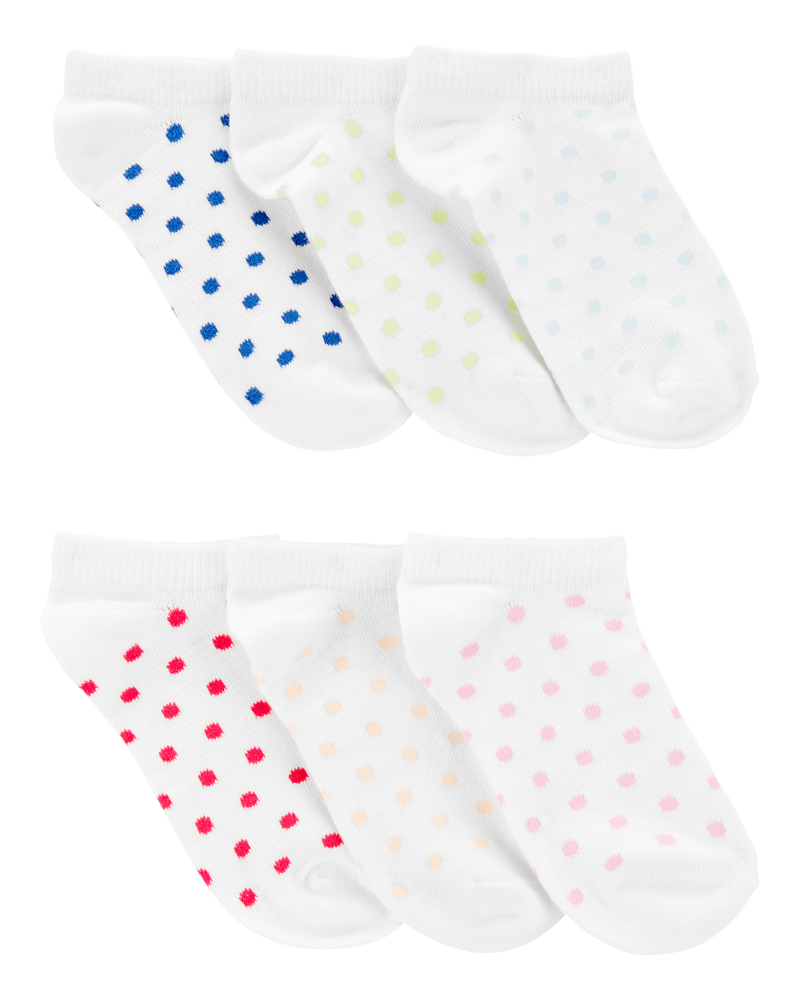 Kid 6-Pack No-Show Socks, image 1 of 3 slides