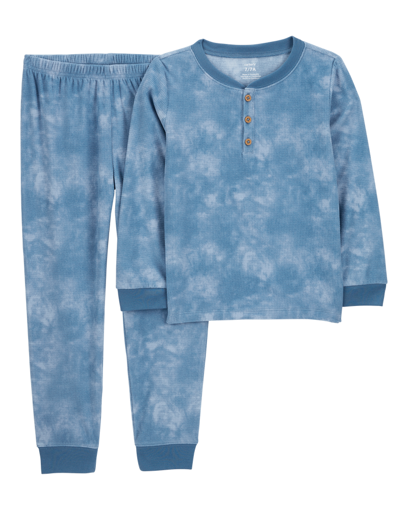 Kid 2-Piece Tie-Dye Fleece Pajama Set, image 1 of 3 slides