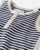 Baby Striped Organic Cotton Fine Sweater Knit Set, image 2 of 4 slides