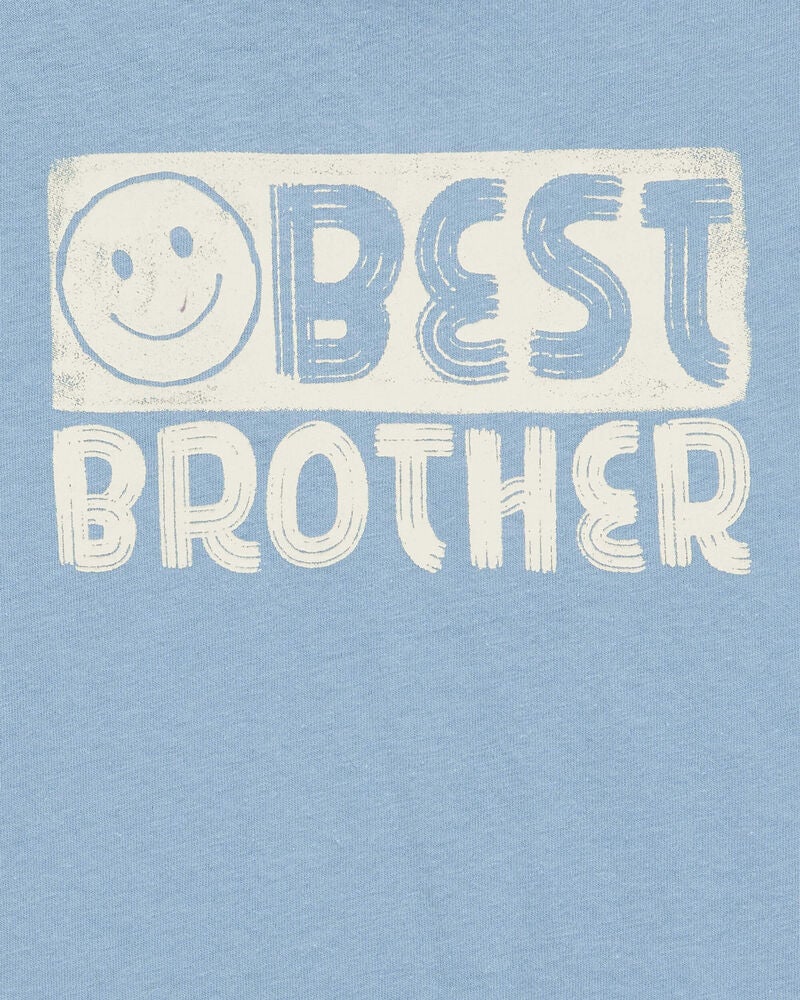 Kid Best Brother Short-Sleeve Graphic Tee - Blue, image 2 of 3 slides