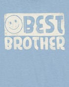 Kid Best Brother Short-Sleeve Graphic Tee - Blue, image 2 of 3 slides