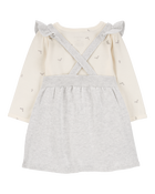 Baby Girl 2-Piece Long-Sleeve Bodysuit & Sweater Knit Jumper Set, image 2 of 6 slides