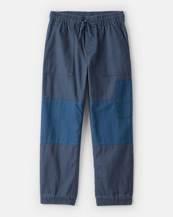 Boys Colorblock Cargo Joggers - Navy, 