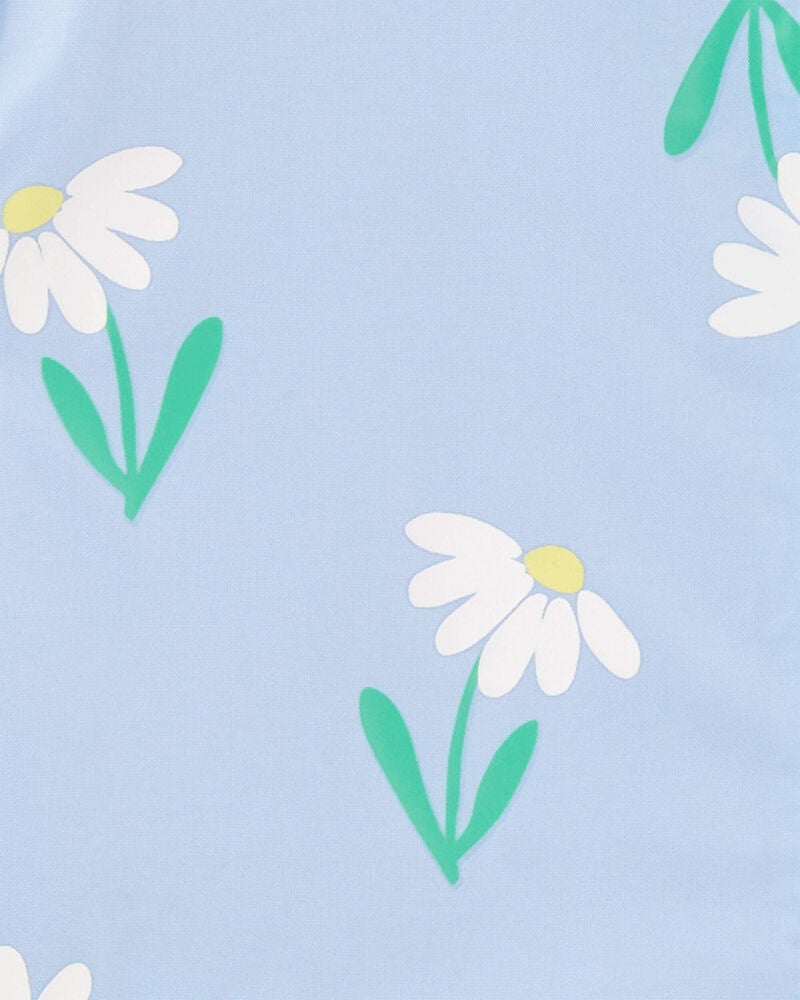 Toddler Floral Color Changing Rain Jacket - Blue, image 4 of 6 slides