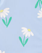 Toddler Floral Color Changing Rain Jacket - Blue, image 4 of 6 slides