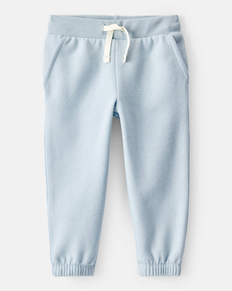 Baby Girl Cotton Joggers - Blue, image 1 of 4 slides