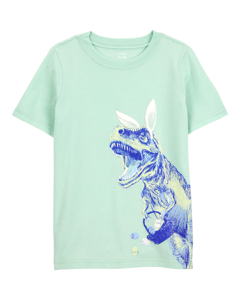 Kid Dinosaur Short-Sleeve Tee - Green, image 1 of 3 slides