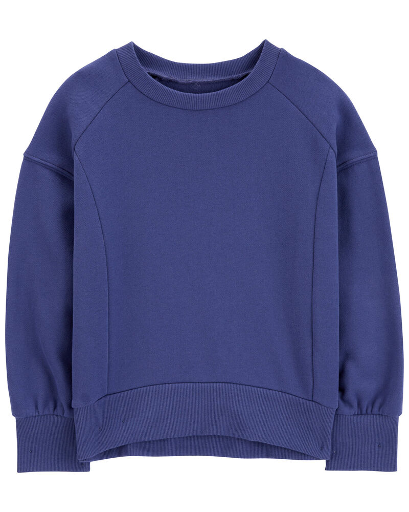 Kid Fleece Crew Neck Sweatshirt, image 1 of 3 slides