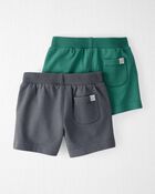 Baby 2-Pack Organic Cotton Waffle Knit Shorts, image 2 of 4 slides