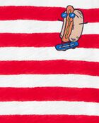 Kid Striped Hot Dog Graphic Tee, image 2 of 2 slides