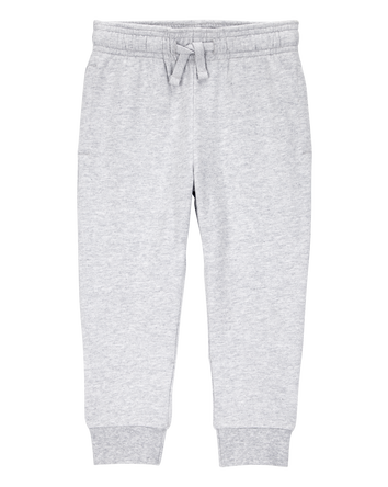 Baby Pull-On Drawstring Joggers - Grey, 