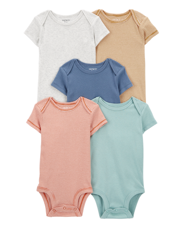 Baby 5-Pack Short-Sleeve Bodysuits, 