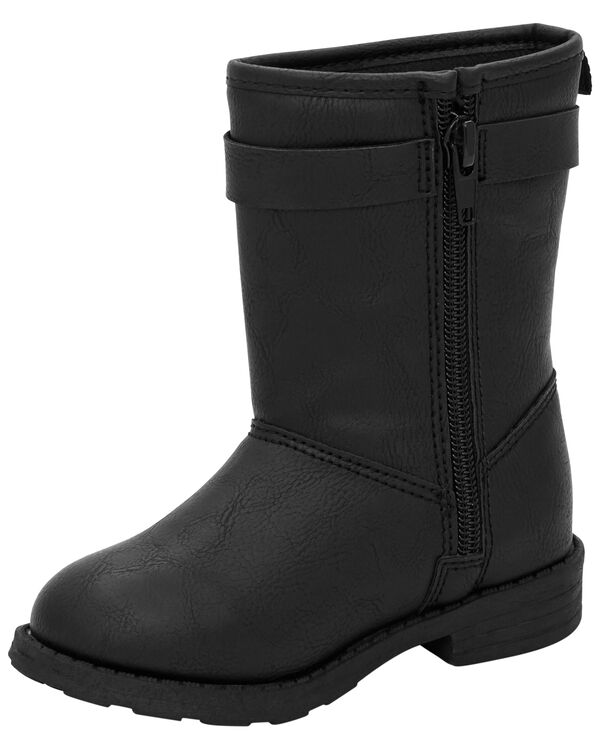 Black Kid Riding Boots