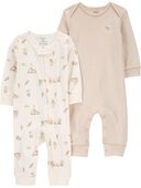 Multi - Baby 2-Pack Jumpsuits