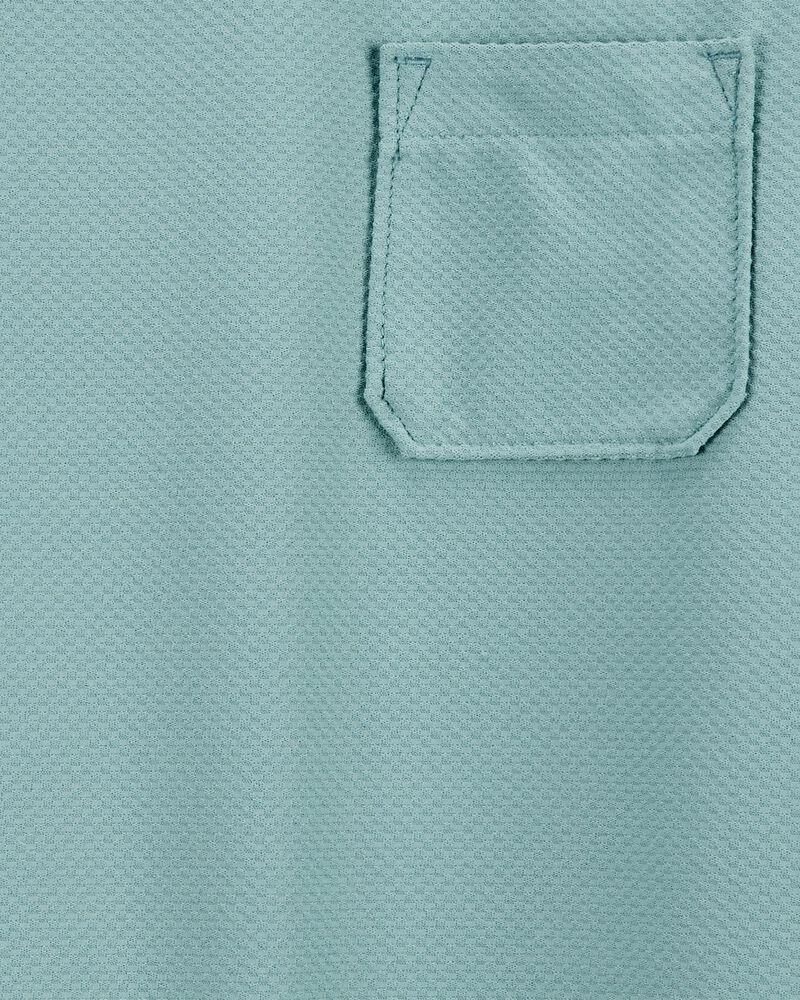 Kid Striped Short-Sleeve Tee - Green, image 2 of 3 slides