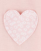 Toddler Girl 2-Piece Heart Loose Fit Pajamas, image 2 of 3 slides