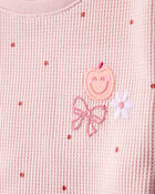 Baby Girl Polka Dot Short-Sleeve Top - Pink, image 2 of 4 slides