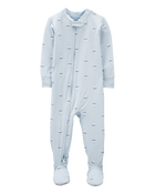 Baby Boy 1-Piece Sailboat PurelySoft Footie Pajamas, image 1 of 5 slides