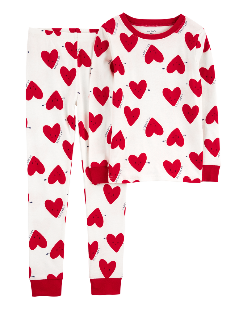 Kid 4-Piece Cotton Holiday Pajamas, image 2 of 5 slides