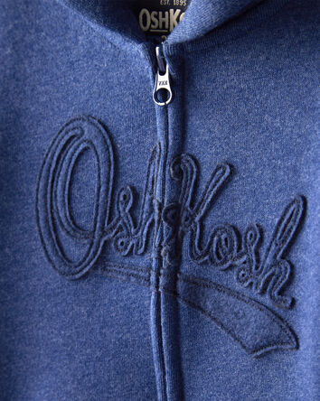 Toddler OshKosh Fleece Logo Zip Jacket - Blue, 