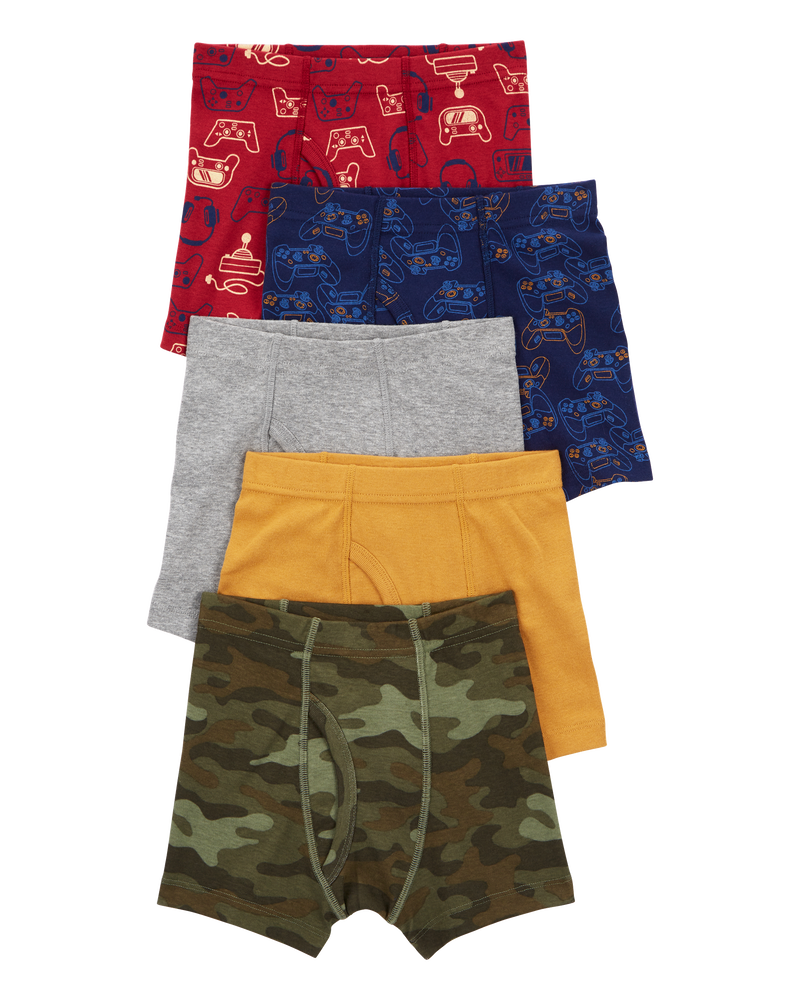 Kid 5-Pack Boxer Briefs Underwear, image 1 of 2 slides