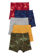 Kid 5-Pack Boxer Briefs Underwear, image 1 of 2 slides