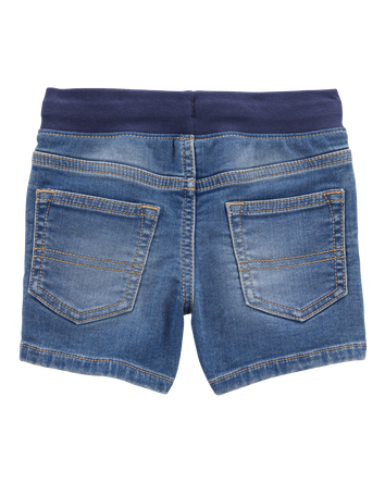 Toddler Pull-On Denim Short - Blue Wash, 