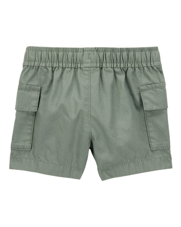 Baby Cargo Drawstring Shorts - Green, 
