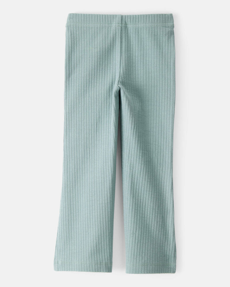 Toddler Girl Cotton Flare Active Pants - Green, image 2 of 4 slides