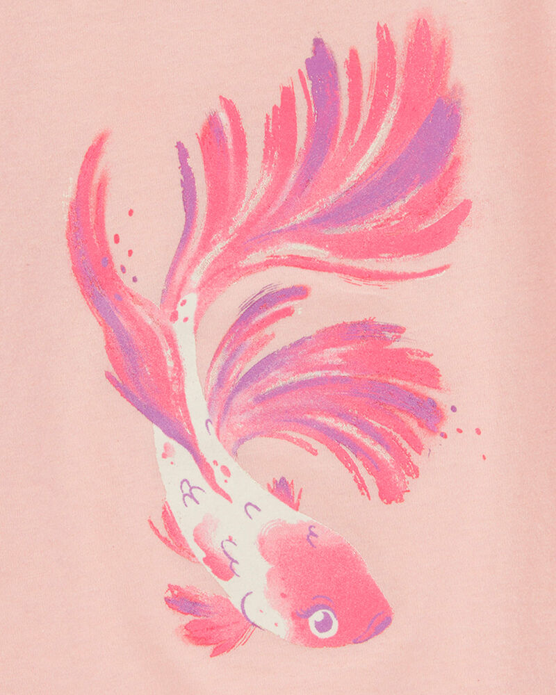 Kid Fish Short-Sleeve Graphic Tee - Orange, image 3 of 4 slides