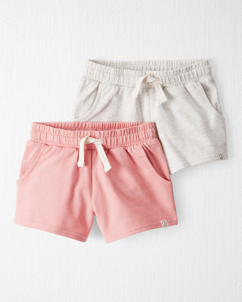 Toddler 2-Pack Organic Cotton Shorts, image 1 of 5 slides