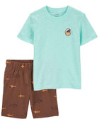 Baby 2-Piece Shirt and Shorts Set, image 1 of 3 slides