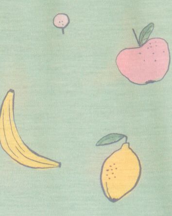 Girls Fruit Loose Fit 2-Piece Pajamas - Green, 