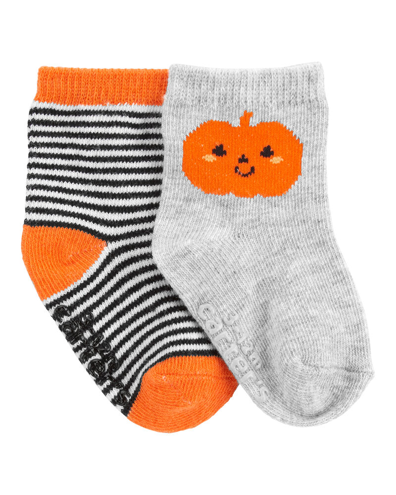Baby 2-Pack Halloween Socks, image 1 of 2 slides