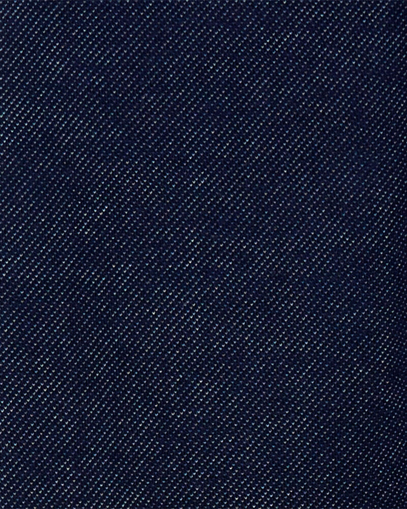 Baby Girl Faux Denim Cozy Fleece Leggings, image 4 of 5 slides