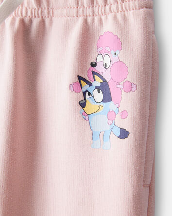 Baby Bluey French Terry Drawstring Joggers - Pink, 
